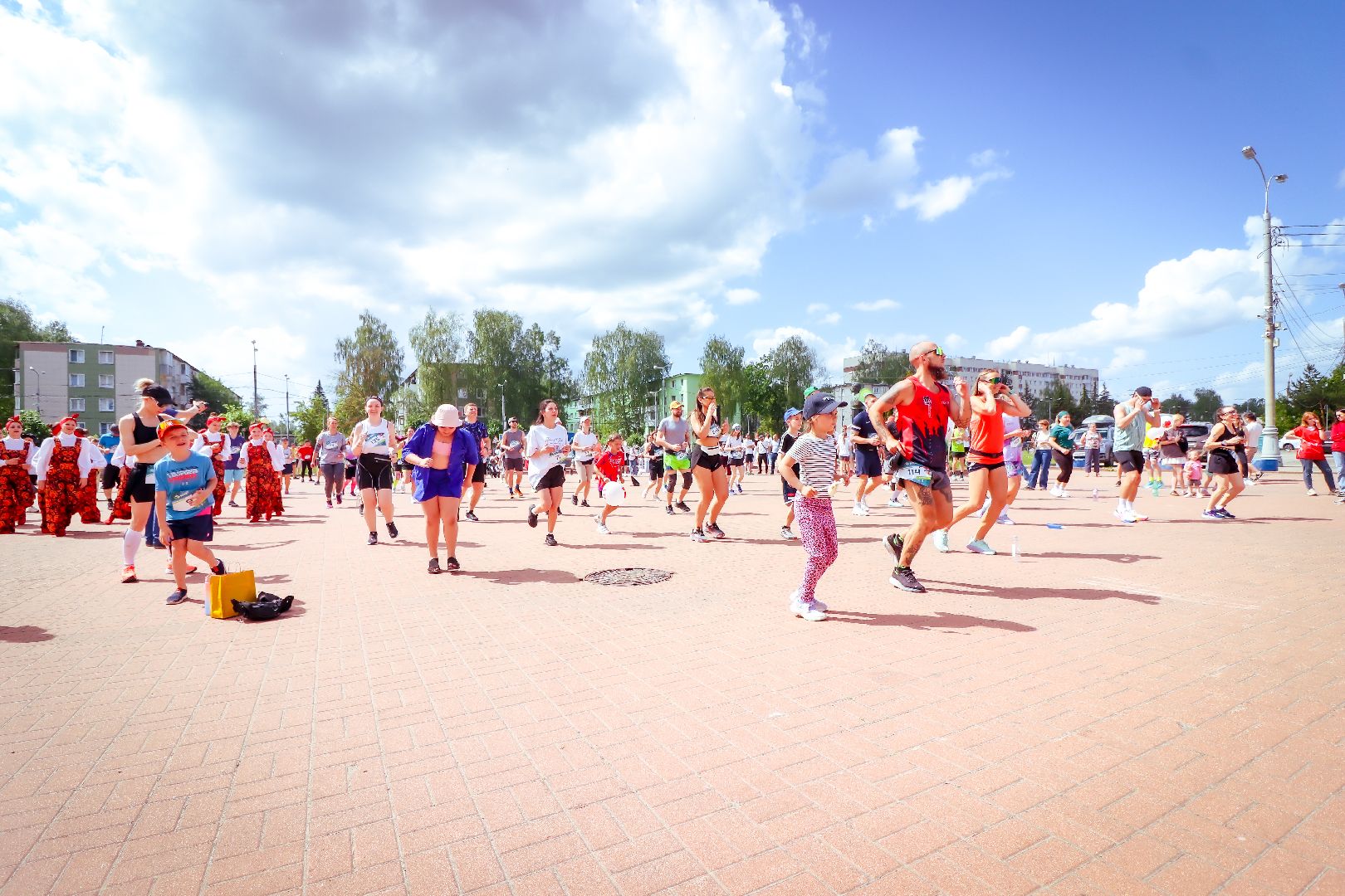 клин, общество, спорт, забег,  лето в подмосковье,