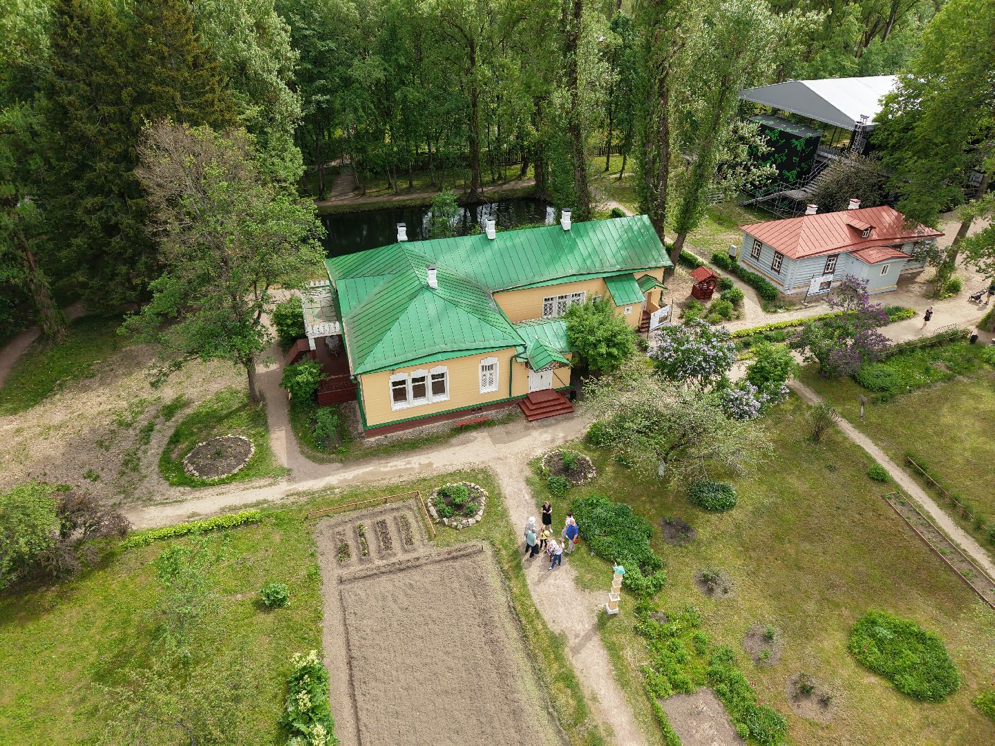 видео с коптера, усадьба мелихово, музей-заповедник в чехове,