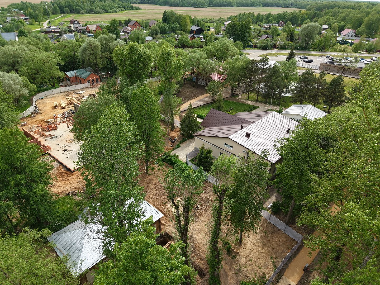 видео с коптера, усадьба мелихово, музей-заповедник в чехове,