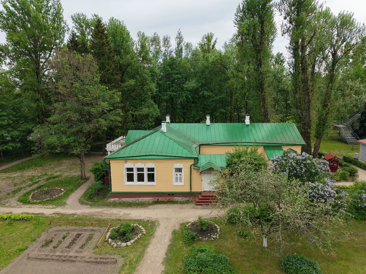 видео с коптера, усадьба мелихово, музей-заповедник в чехове,