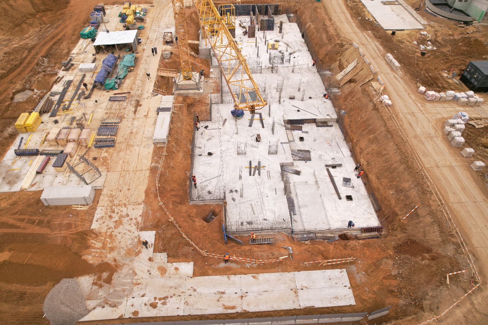 видео с коптера, жк 1-й южный, детский сад в ленинском,