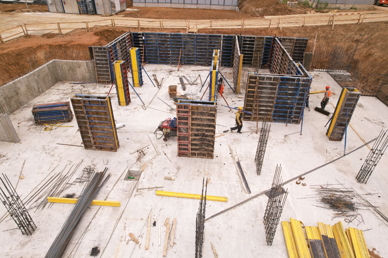 видео с коптера, жк 1-й южный, детский сад в ленинском,