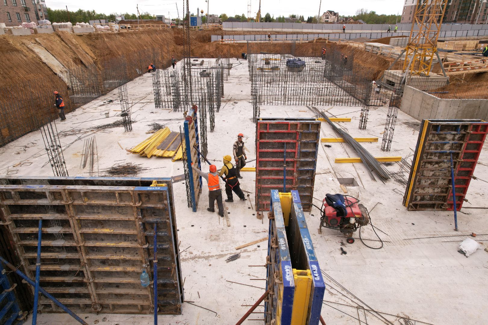 видео с коптера, жк 1-й южный, детский сад в ленинском,
