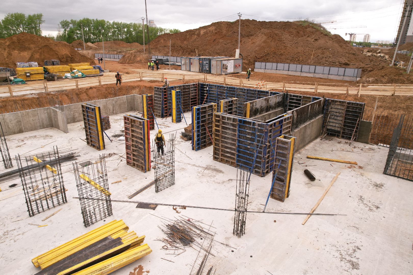 видео с коптера, жк 1-й южный, детский сад в ленинском,