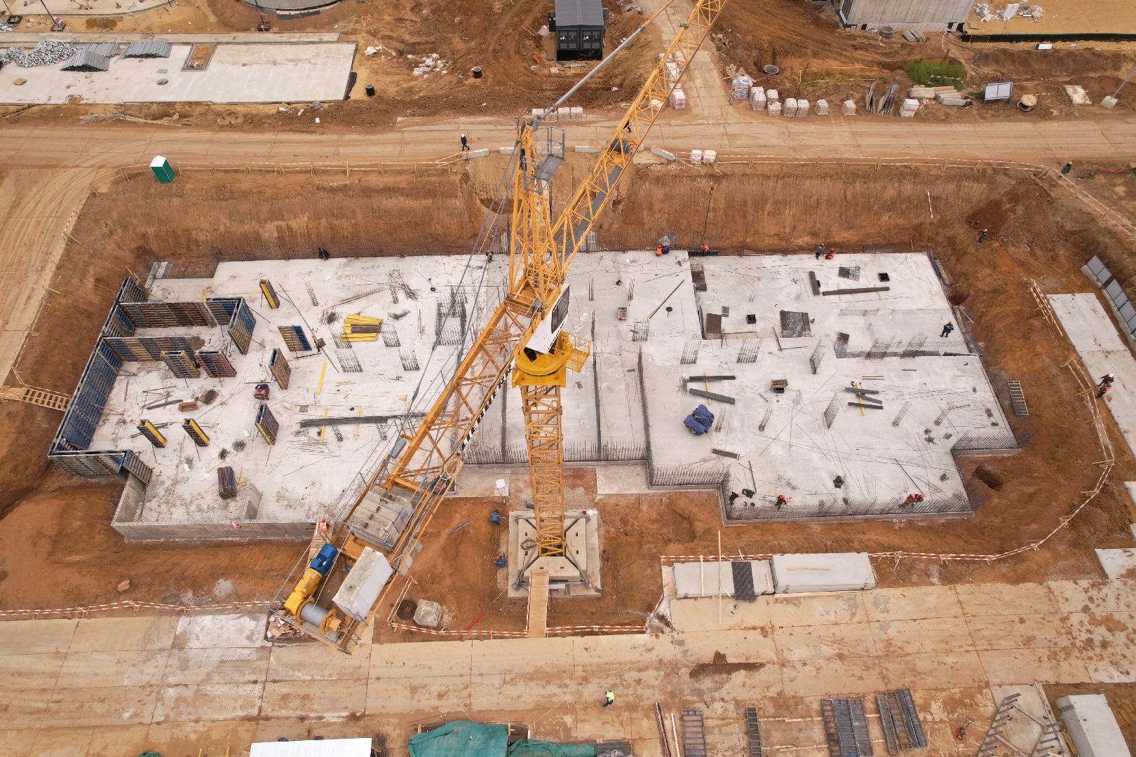 видео с коптера, жк 1-й южный, детский сад в ленинском,