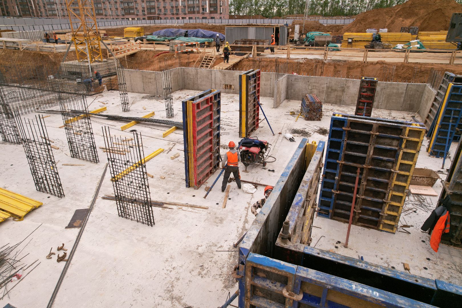 видео с коптера, жк 1-й южный, детский сад в ленинском,