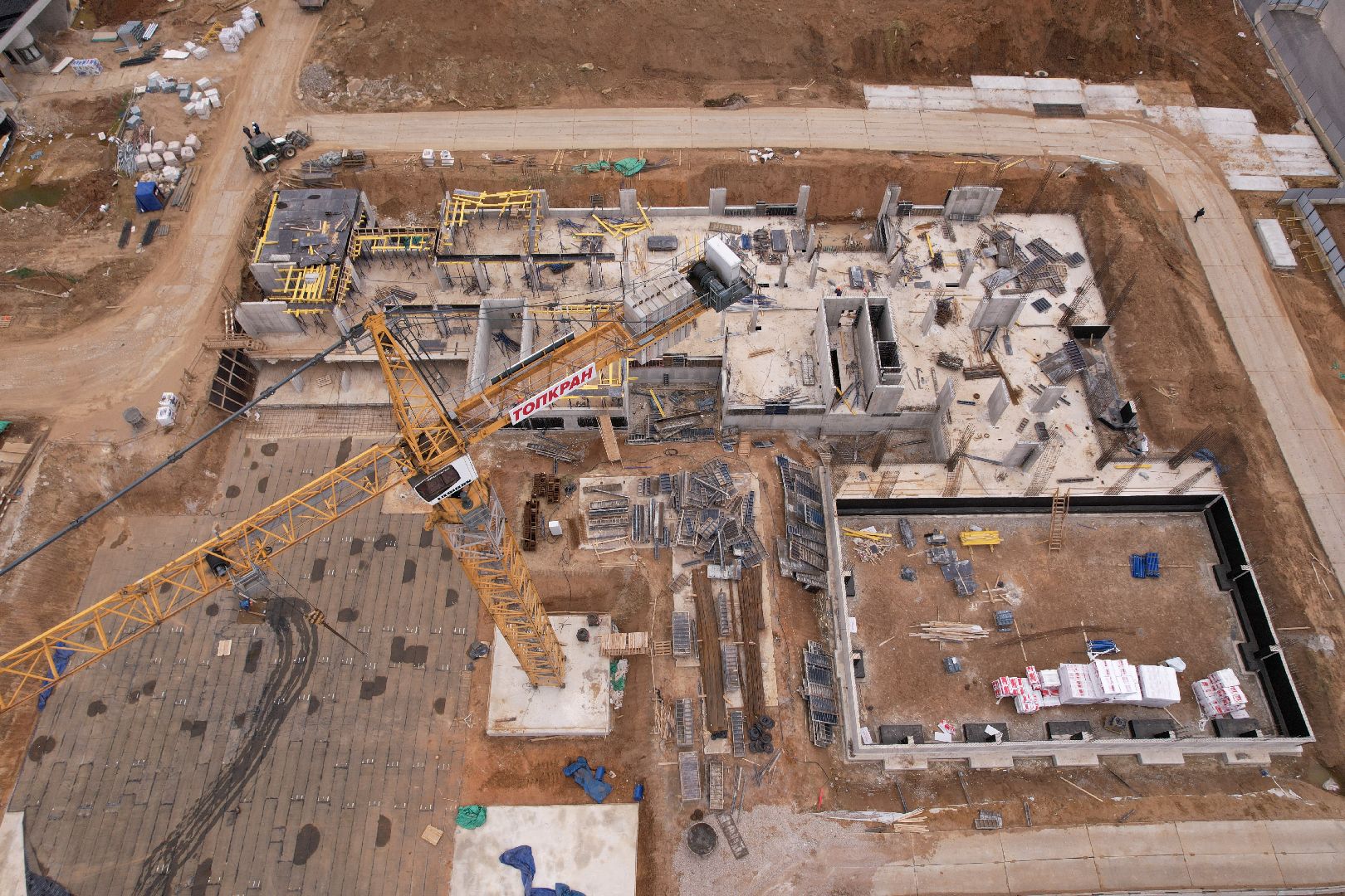 видео с коптера, школа в жк 1-й южный, школа в ленинском,