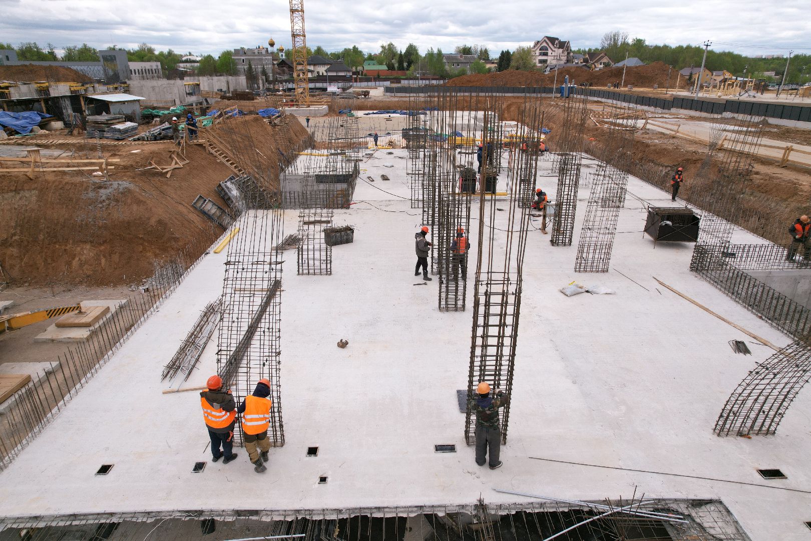 видео с коптера, школа в жк 1-й южный, школа в ленинском,