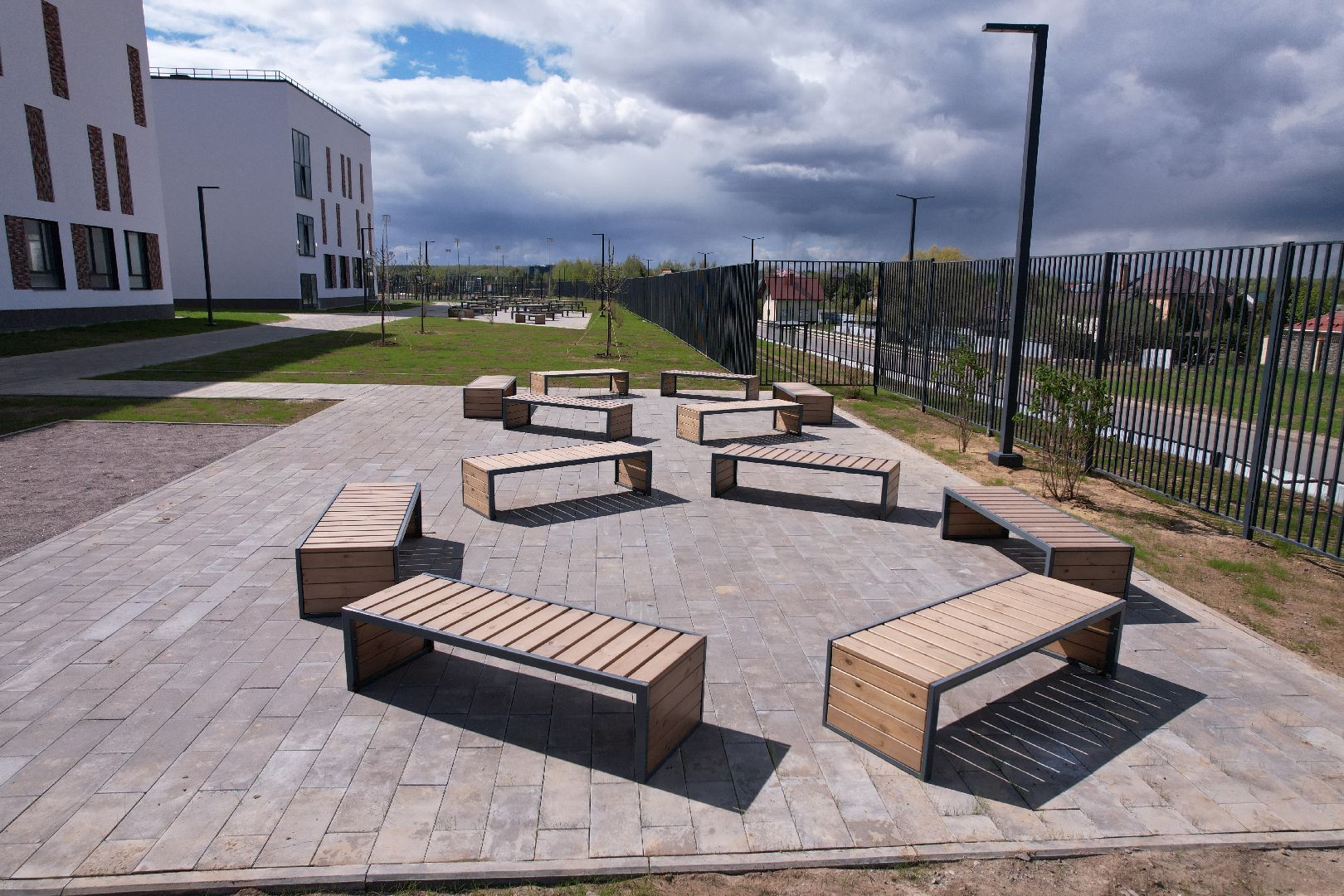 видео с коптера, школа в жк горки парк, школа в ленинском,