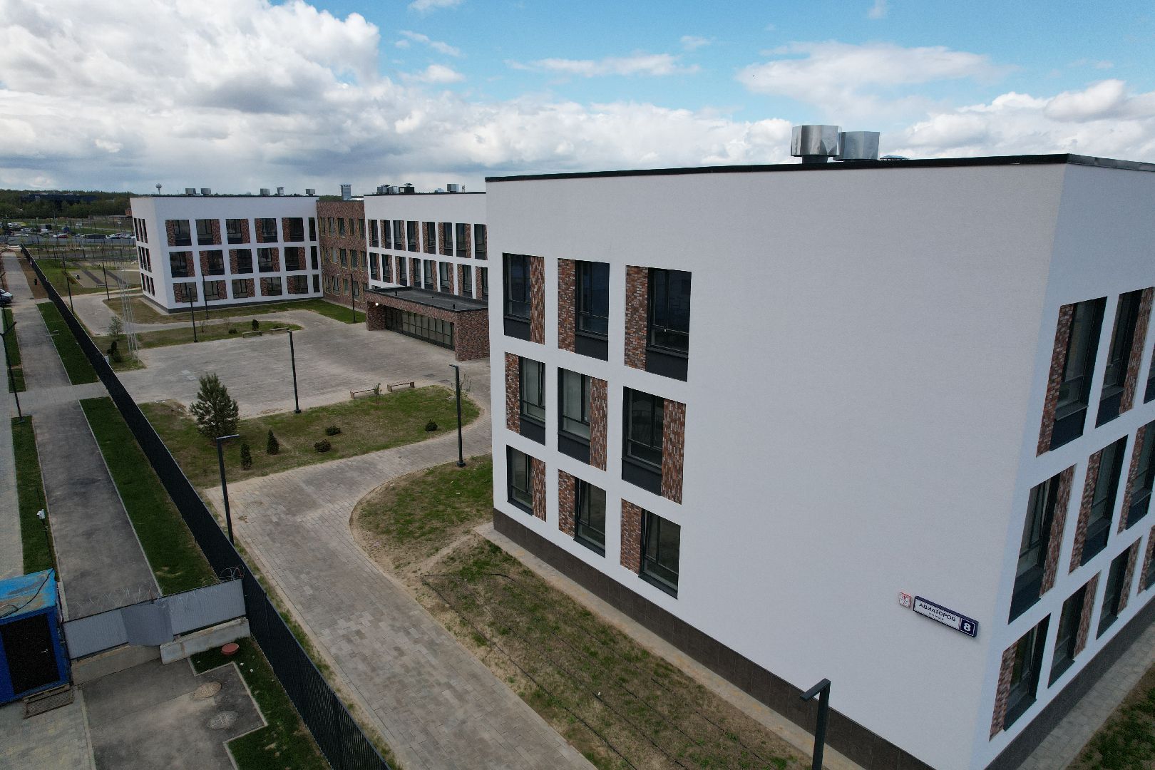 видео с коптера, школа в жк горки парк, школа в ленинском,