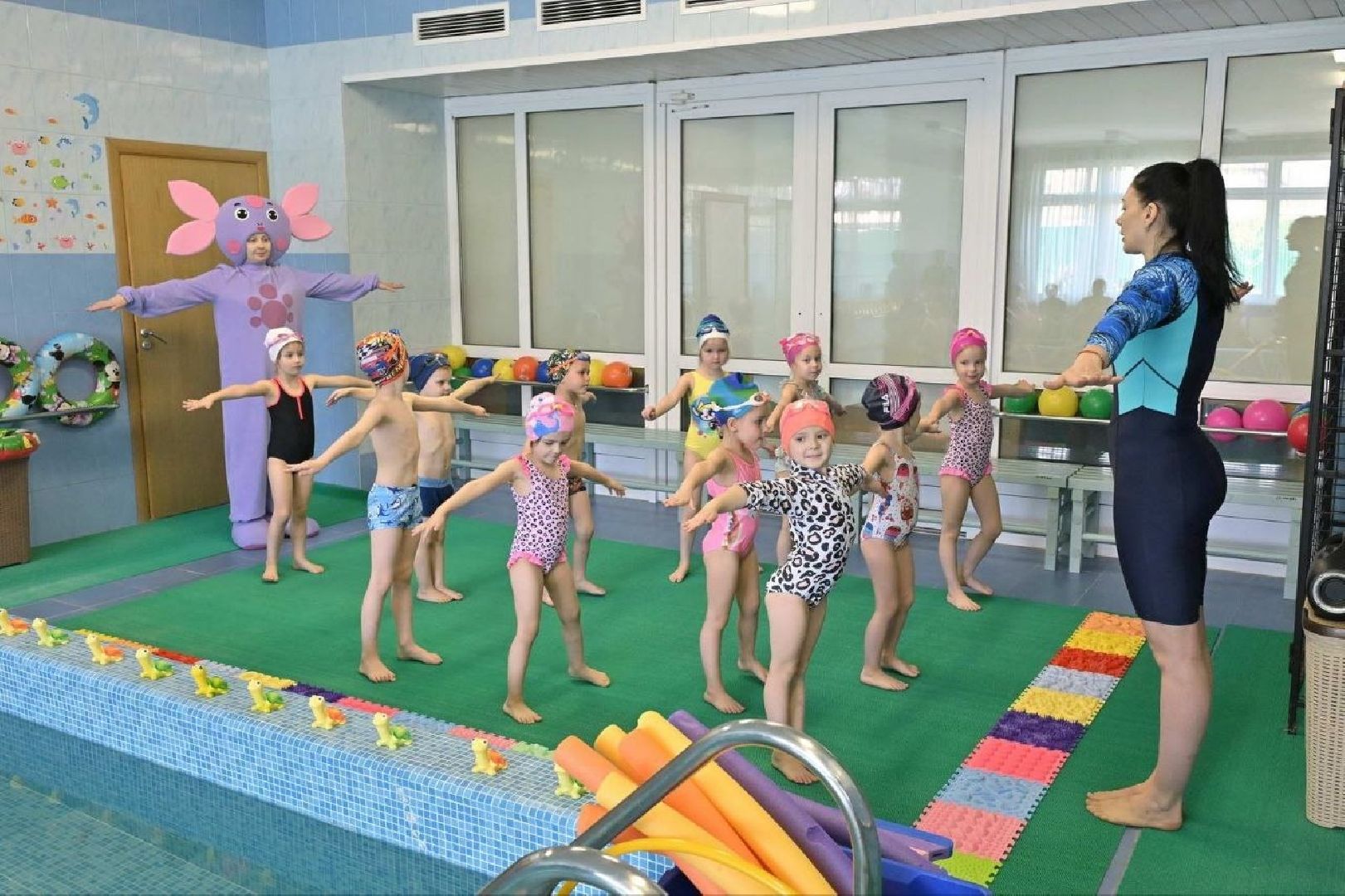 дошкольное образование,   школа попова власиха, открытый урок для родителей, дошколята поповки, бассейн в детском саду,