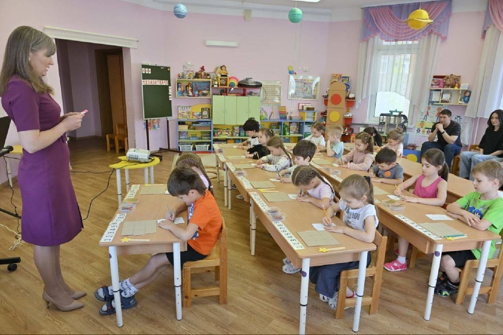 дошкольное образование,   школа попова власиха, открытый урок для родителей, дошколята поповки, бассейн в детском саду,