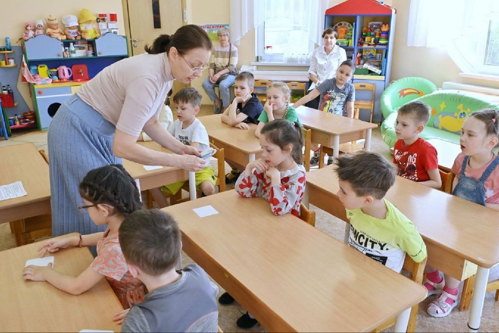 дошкольное образование,   школа попова власиха, открытый урок для родителей, дошколята поповки, бассейн в детском саду,