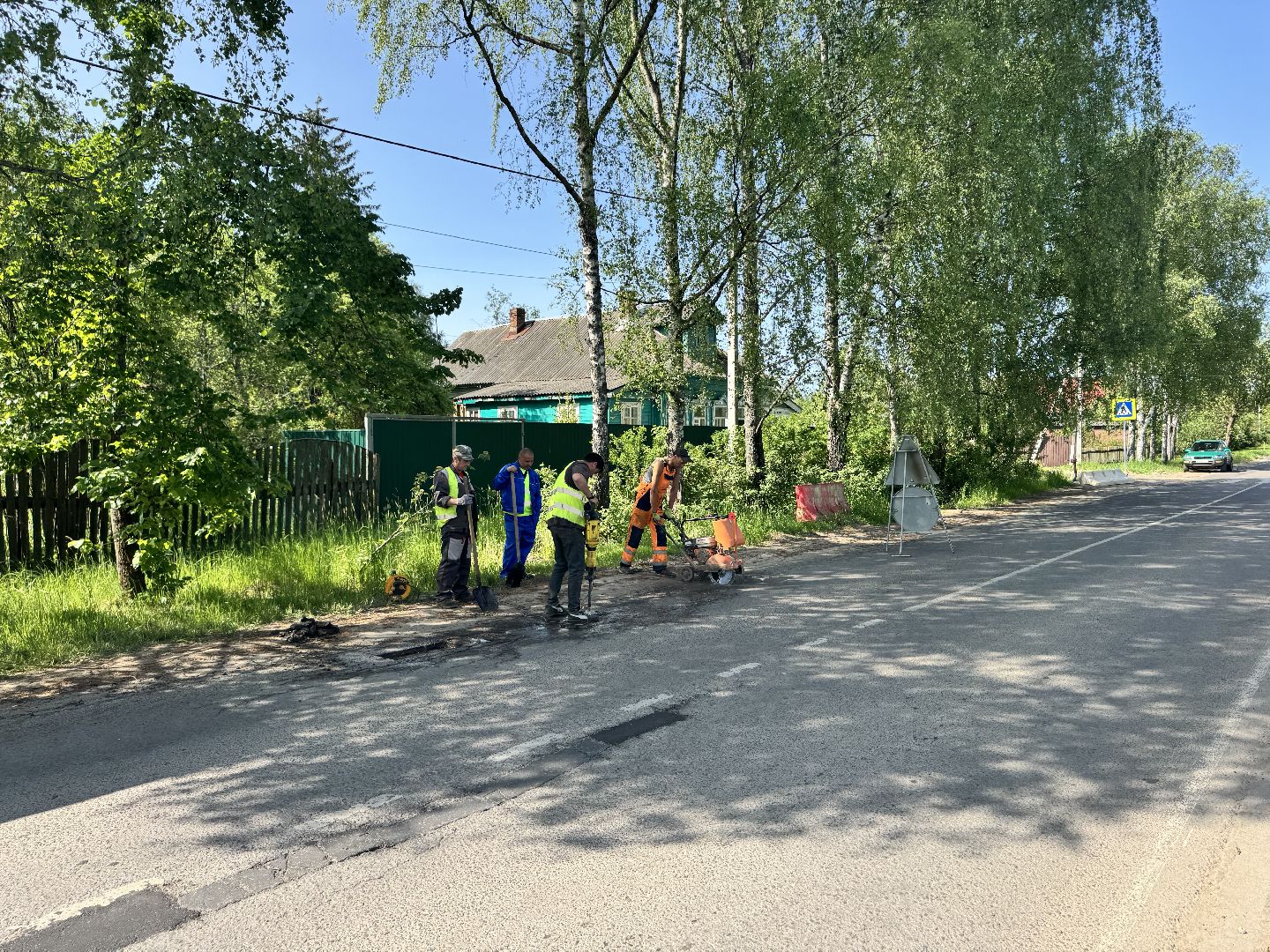 шаховская, ямочный ремон, ямочный ремонт дорог, горячий асфальт,