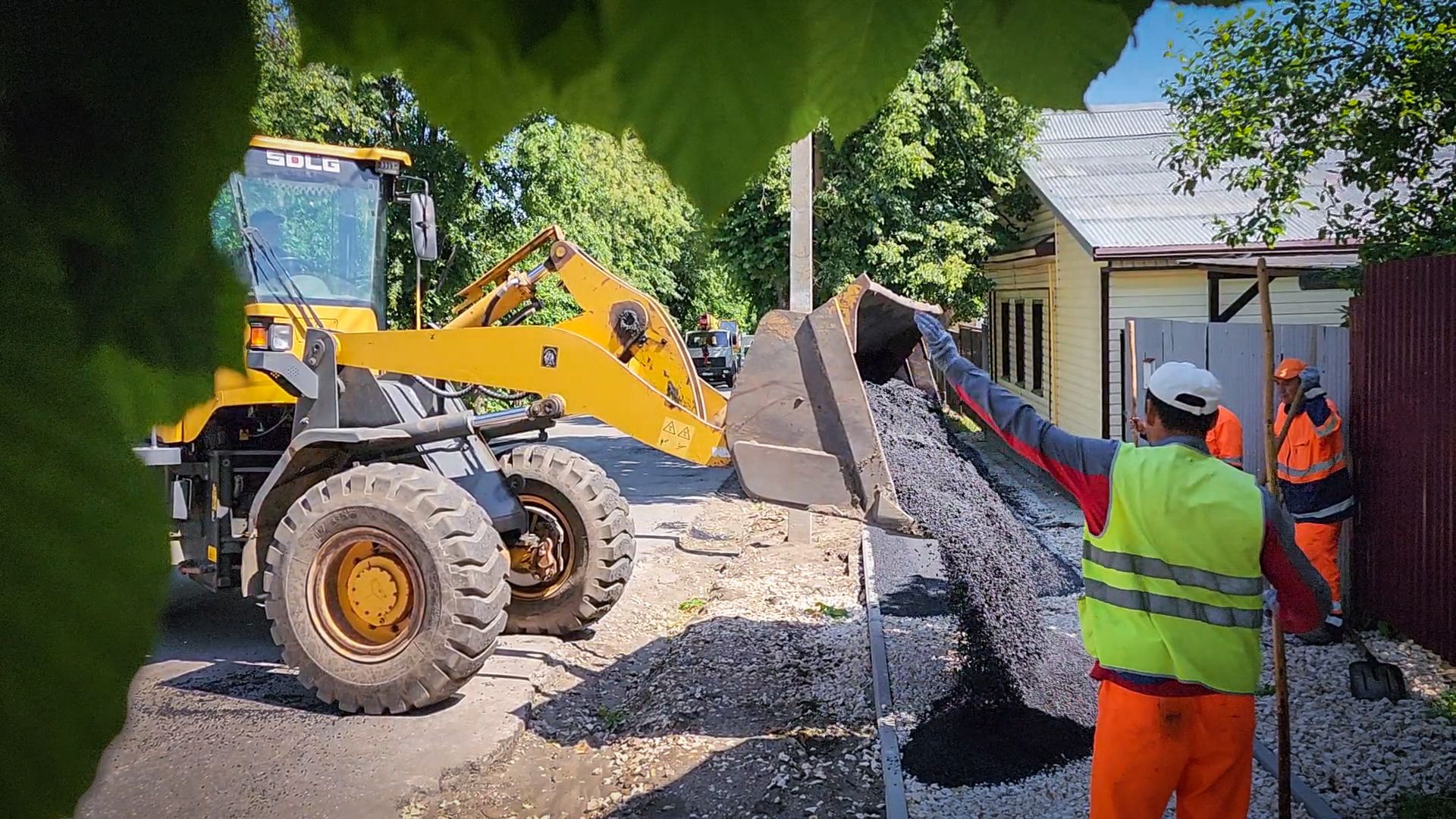 бронницы, ремонт дороги, ремонт тротуара в каширском переулке,