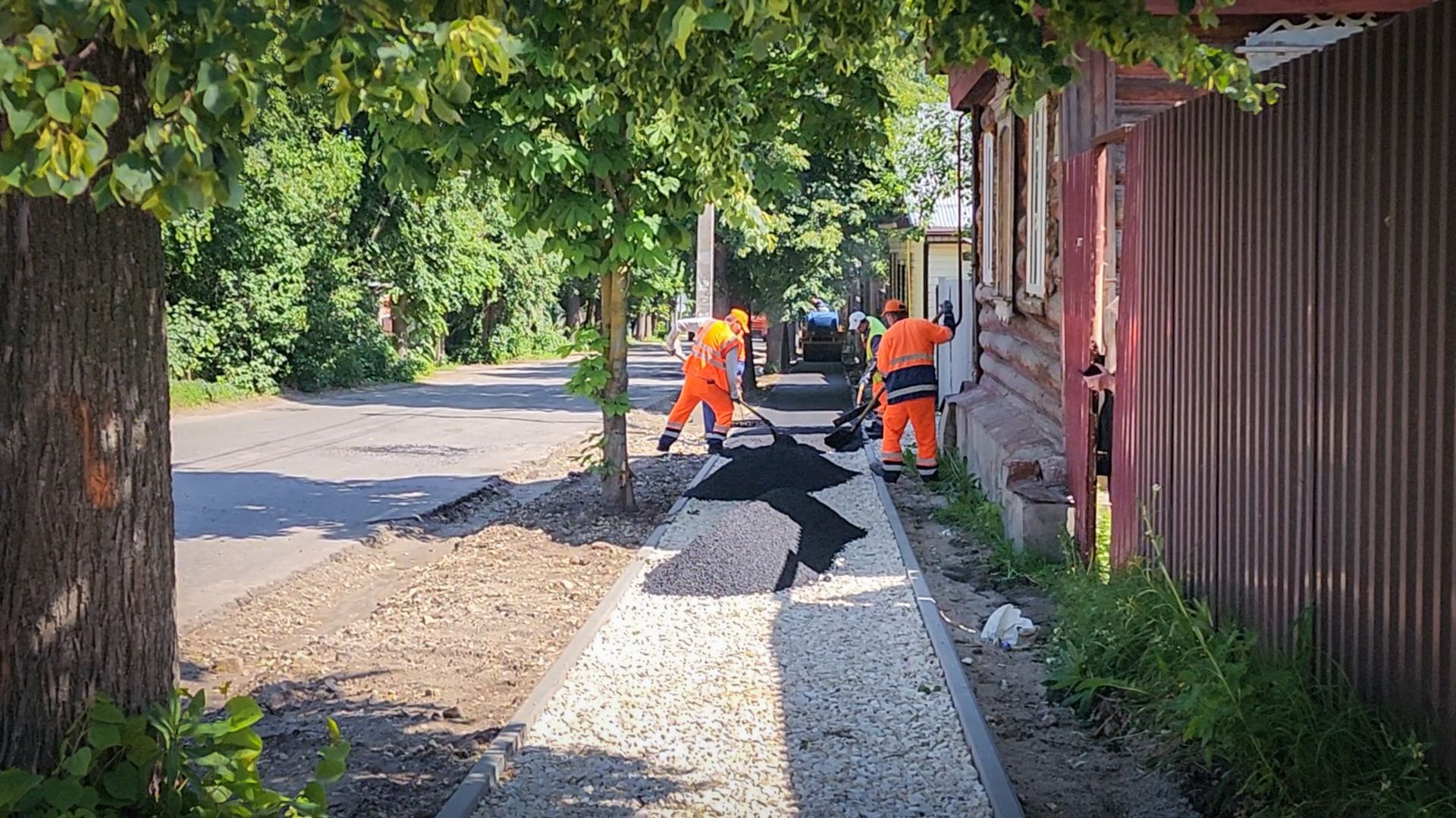 бронницы, ремонт дороги, ремонт тротуара в каширском переулке,