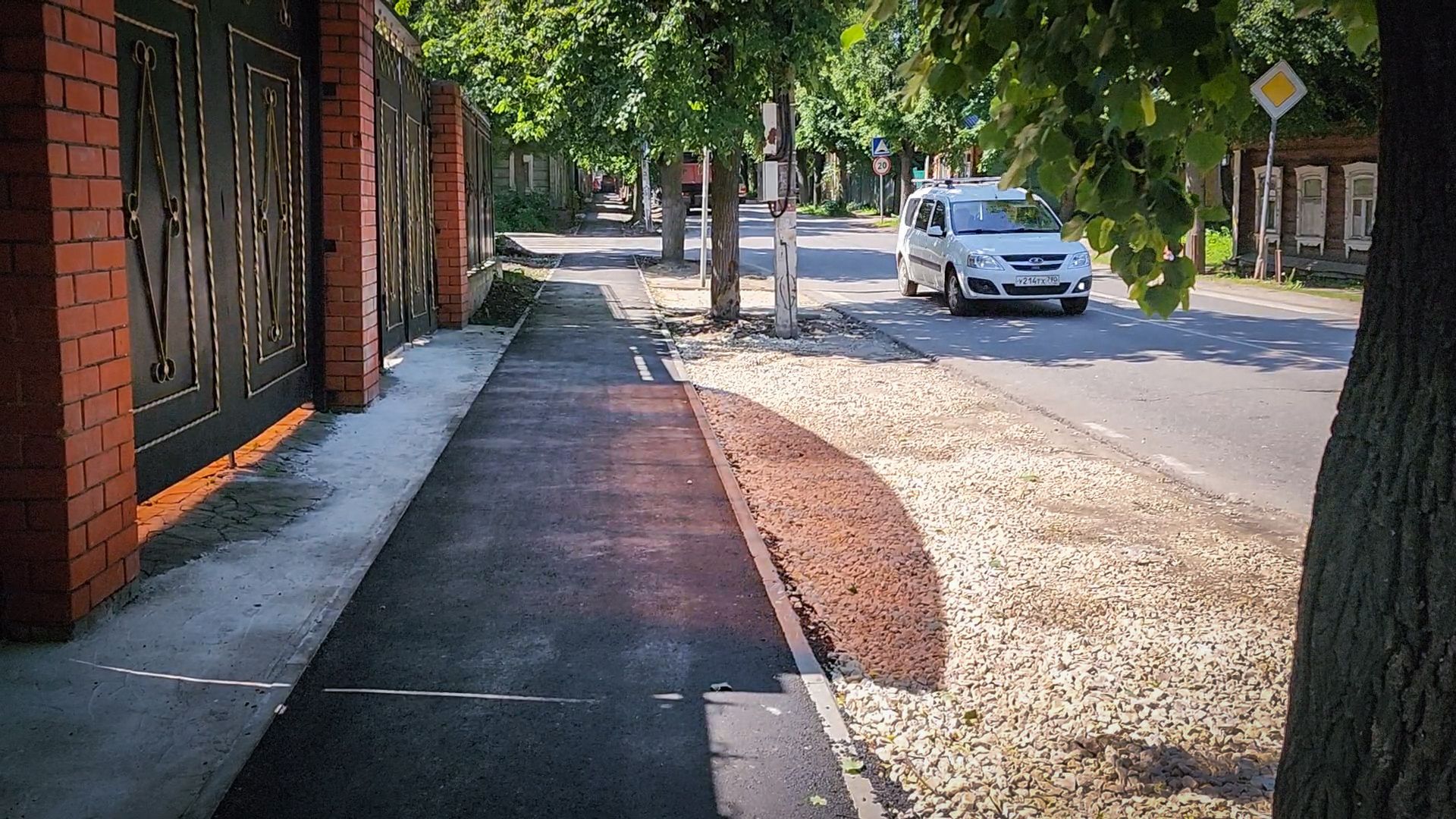 бронницы, ремонт дороги, ремонт тротуара в каширском переулке,