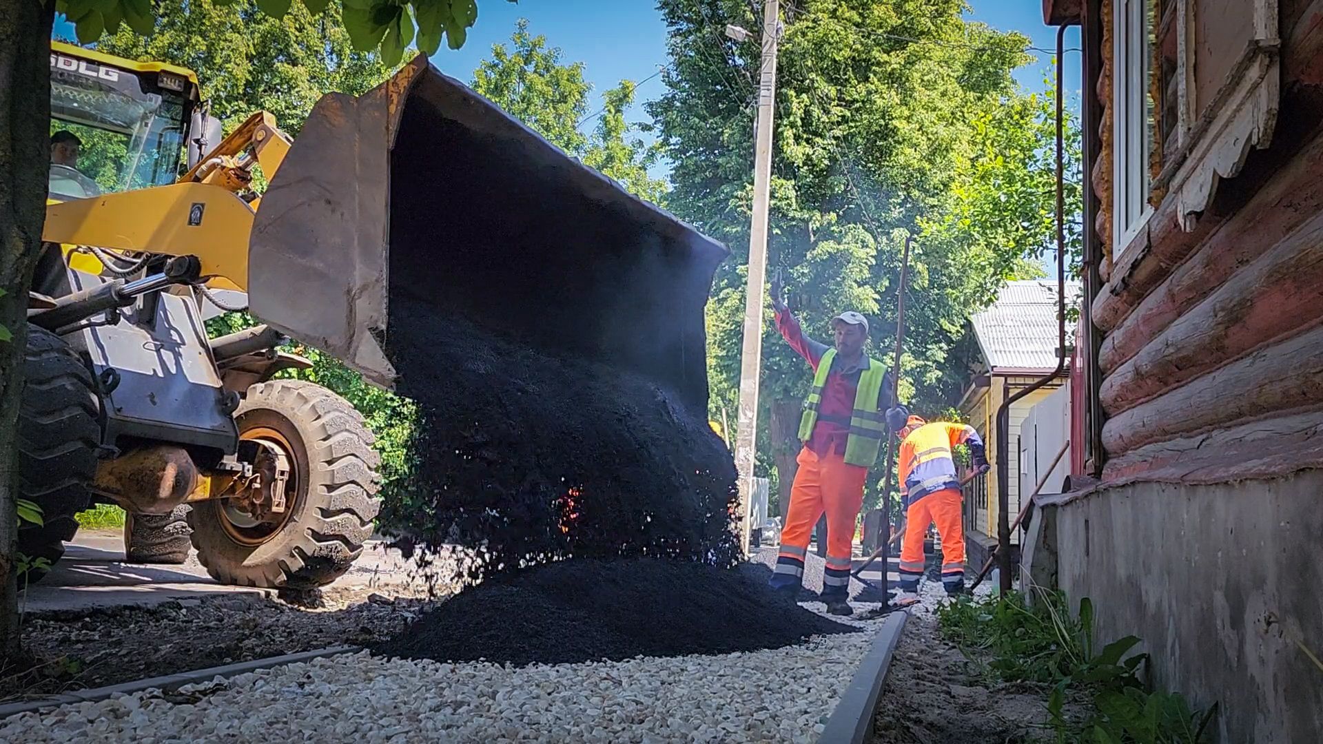 бронницы, ремонт дороги, ремонт тротуара в каширском переулке,