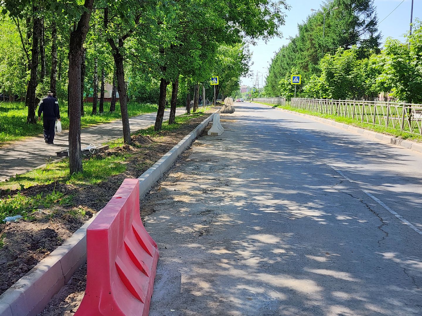 чехов, улица молодежная, ремонт дороги, дорожный ремонт, укладка бордюра, замена покрытия, благоустройство, госпрограмма московской области, развитие дорожного комплекса,