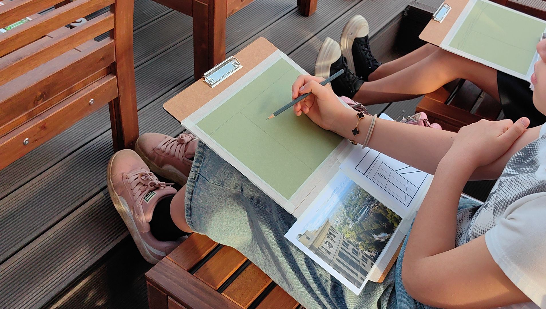 мастер-класс, рисунок, панорама, дом, соседи,