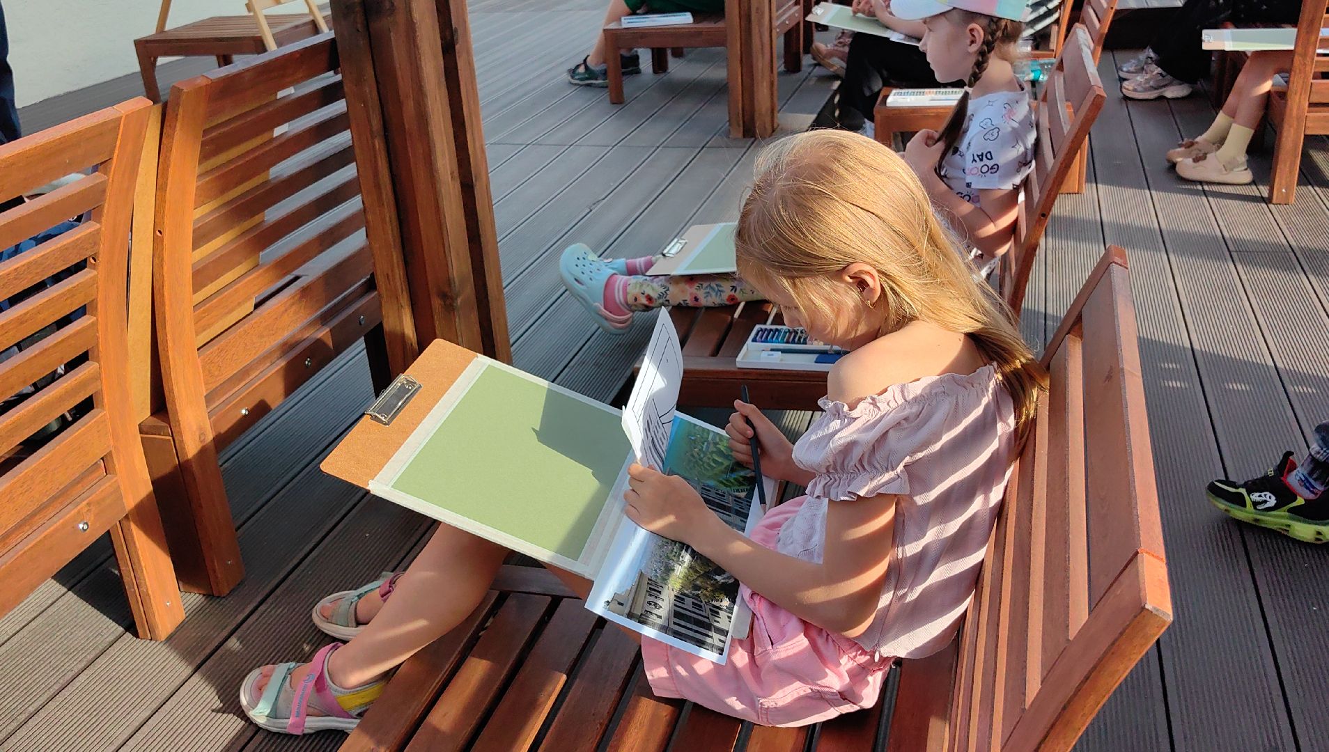 мастер-класс, рисунок, панорама, дом, соседи,