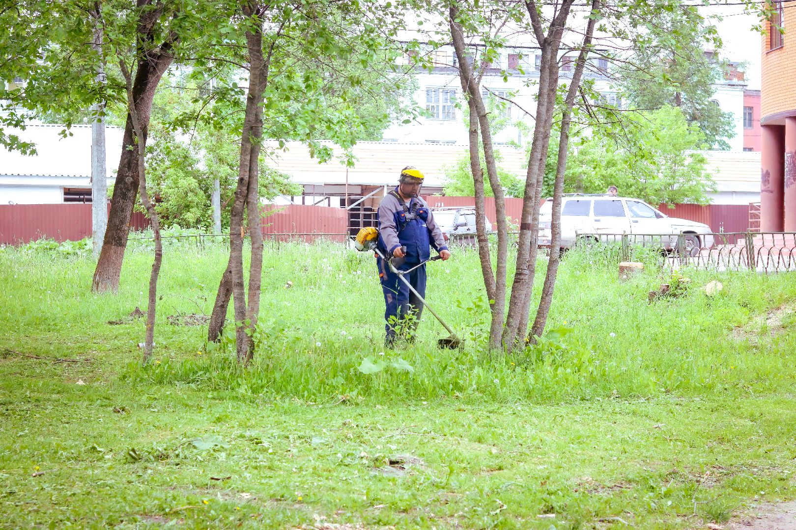 клин, жкх, благоустройство, покос травы,