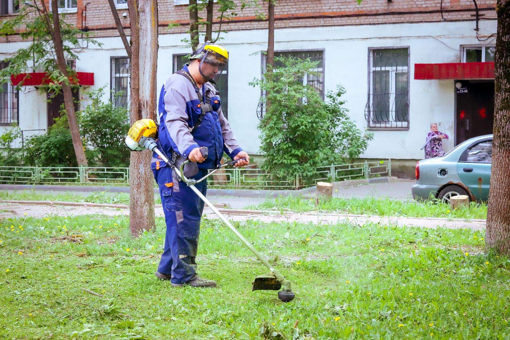 клин, жкх, благоустройство, покос травы,
