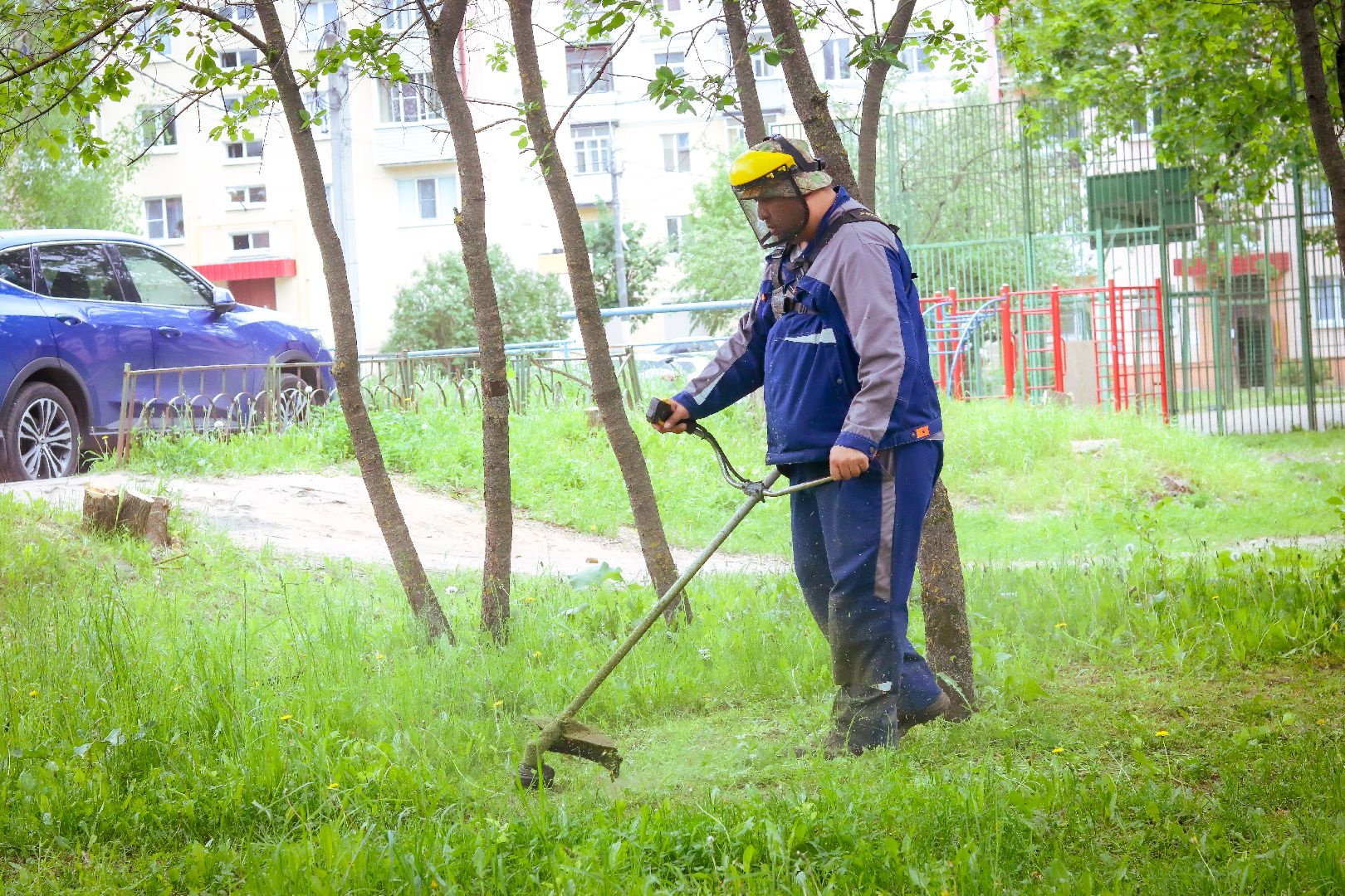 клин, жкх, благоустройство, покос травы,