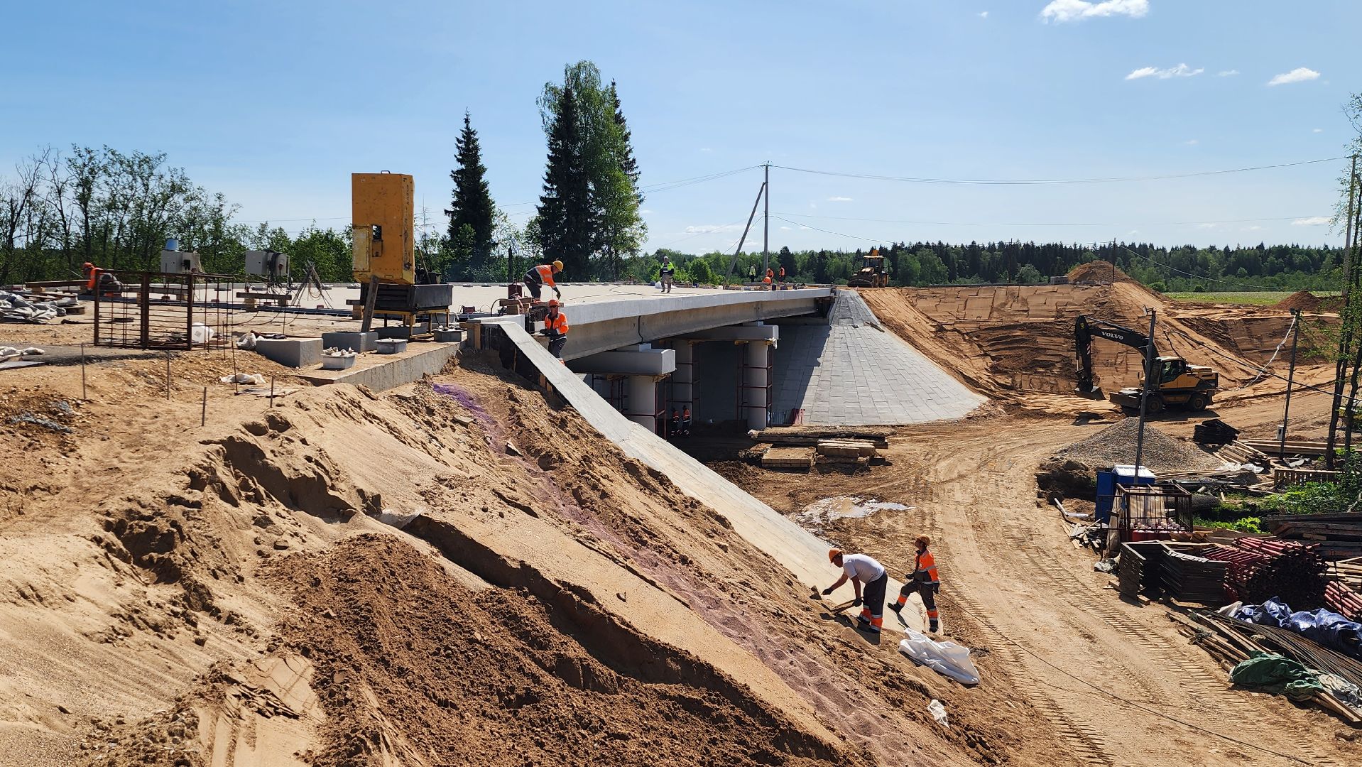 дороги, истра, строительство моста,