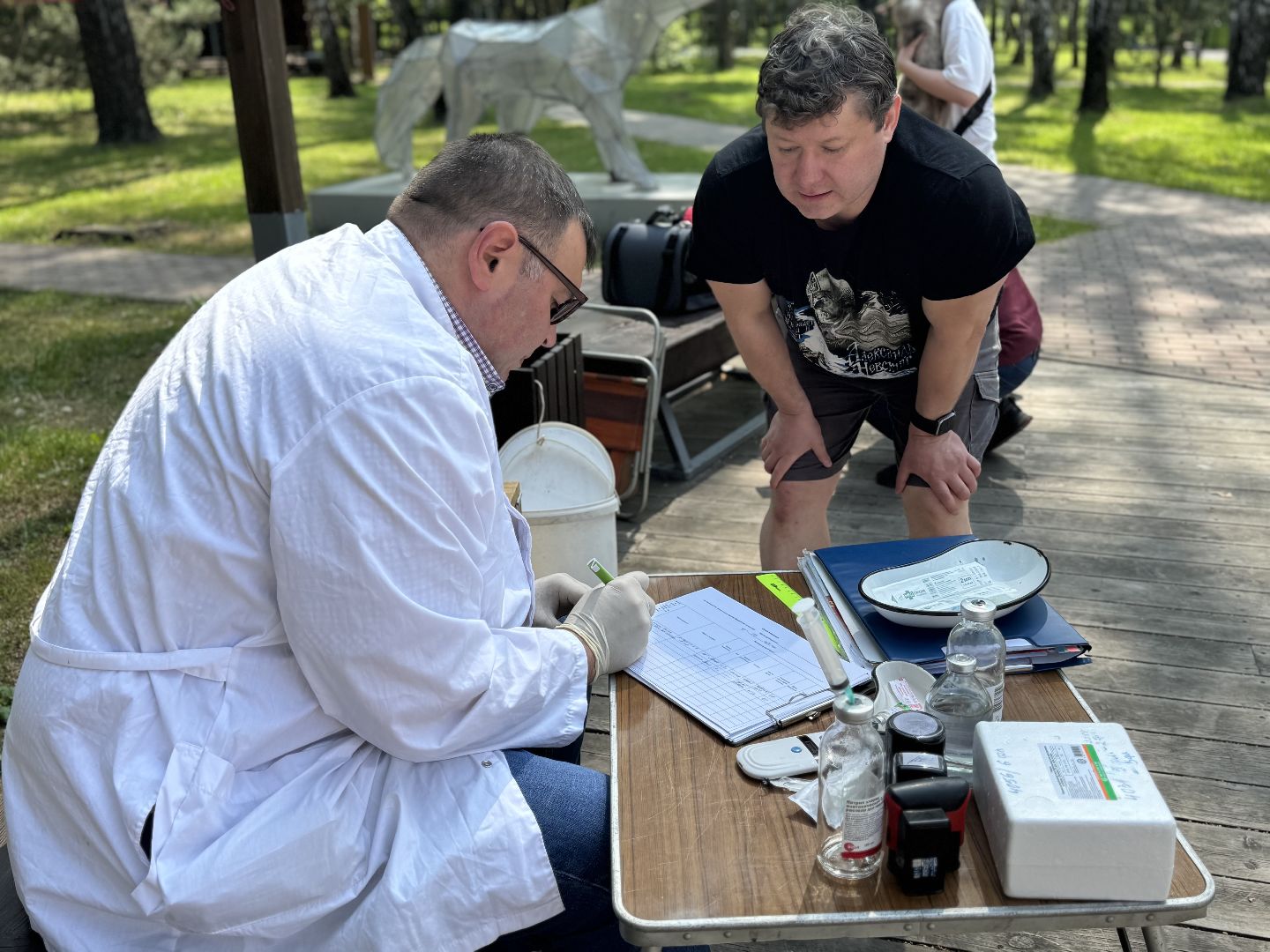 вакцинация от бешенства, балашиха, парк никольско-архангельский,
