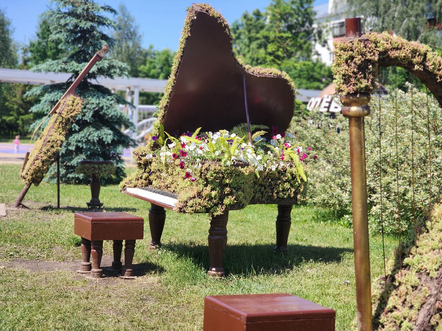 королёв, благоустройство в королеве, необычные фигуры,