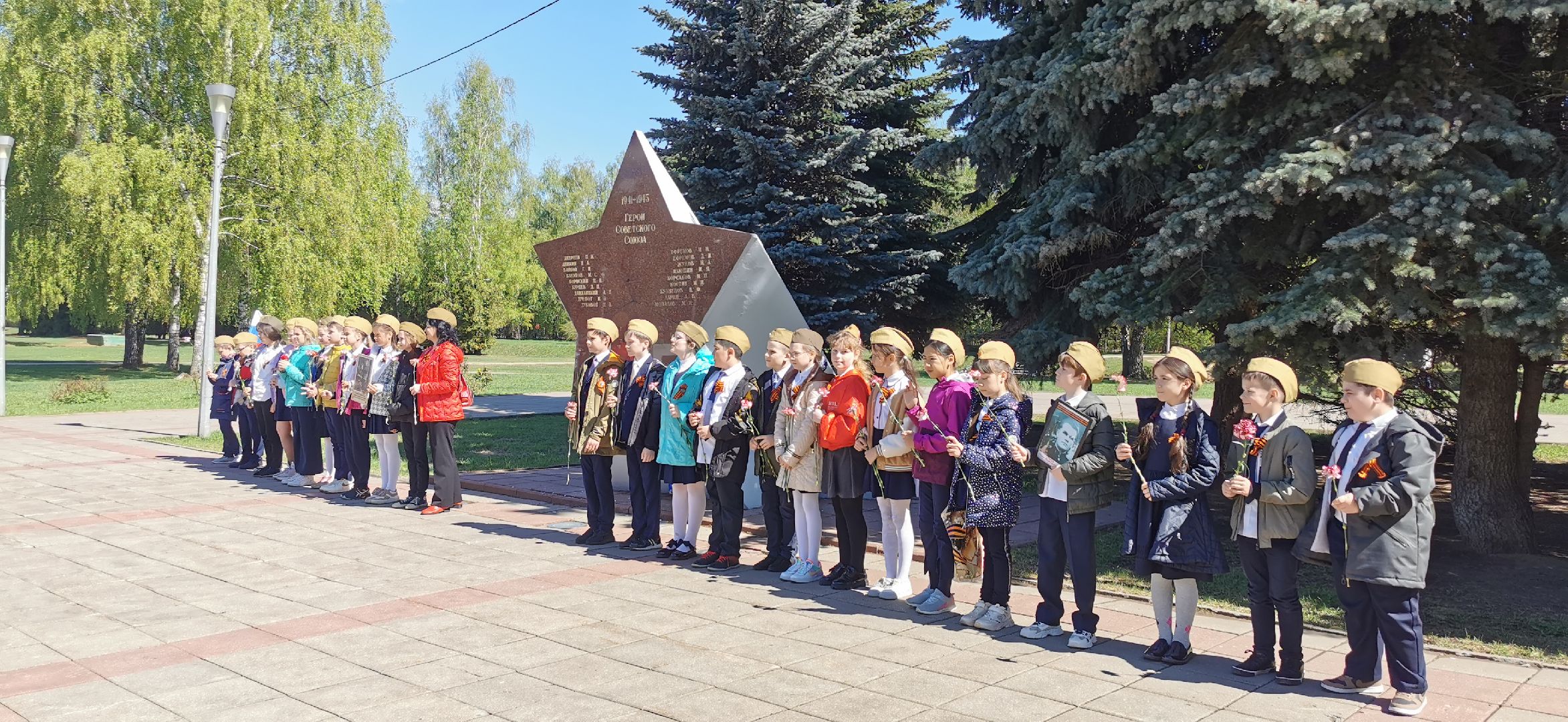 день победы, школьники,