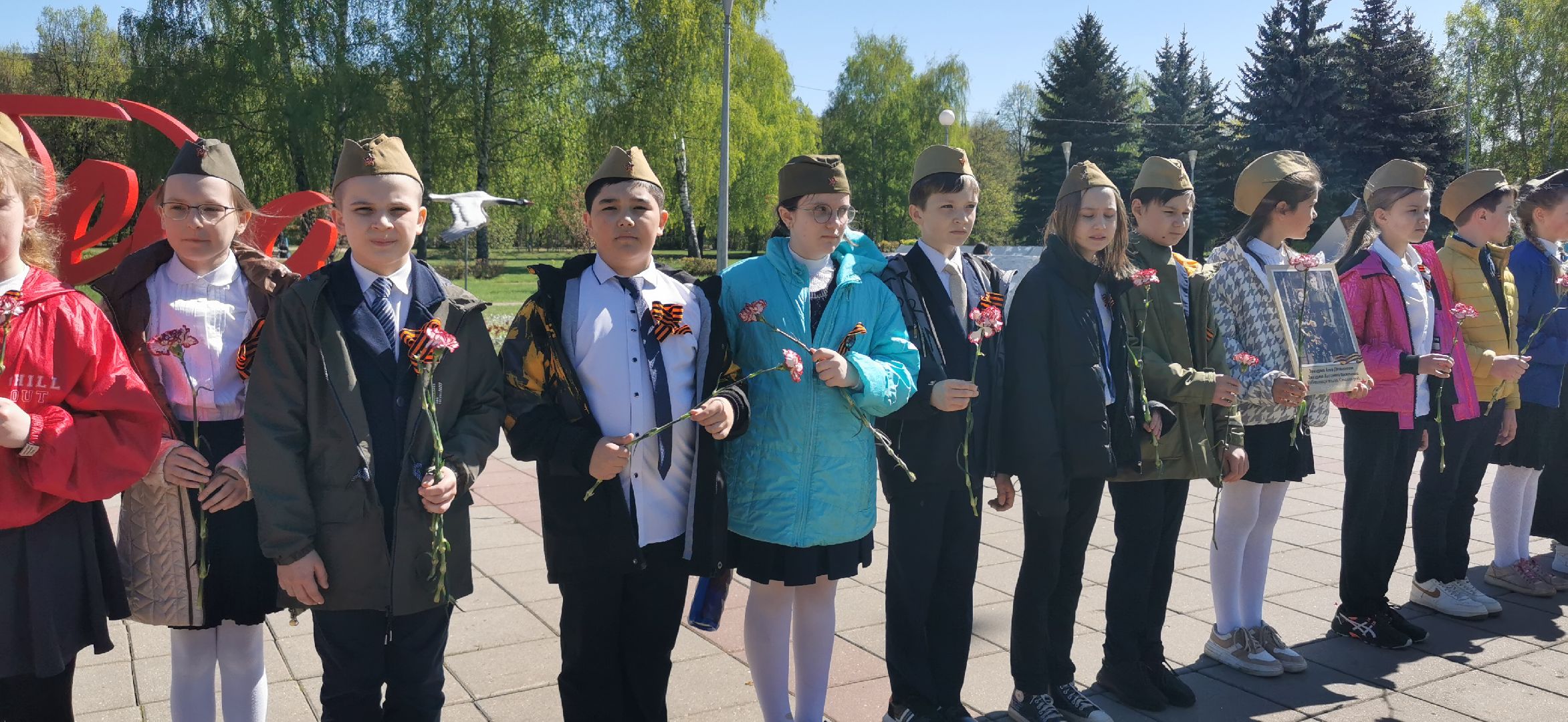 день победы, школьники,