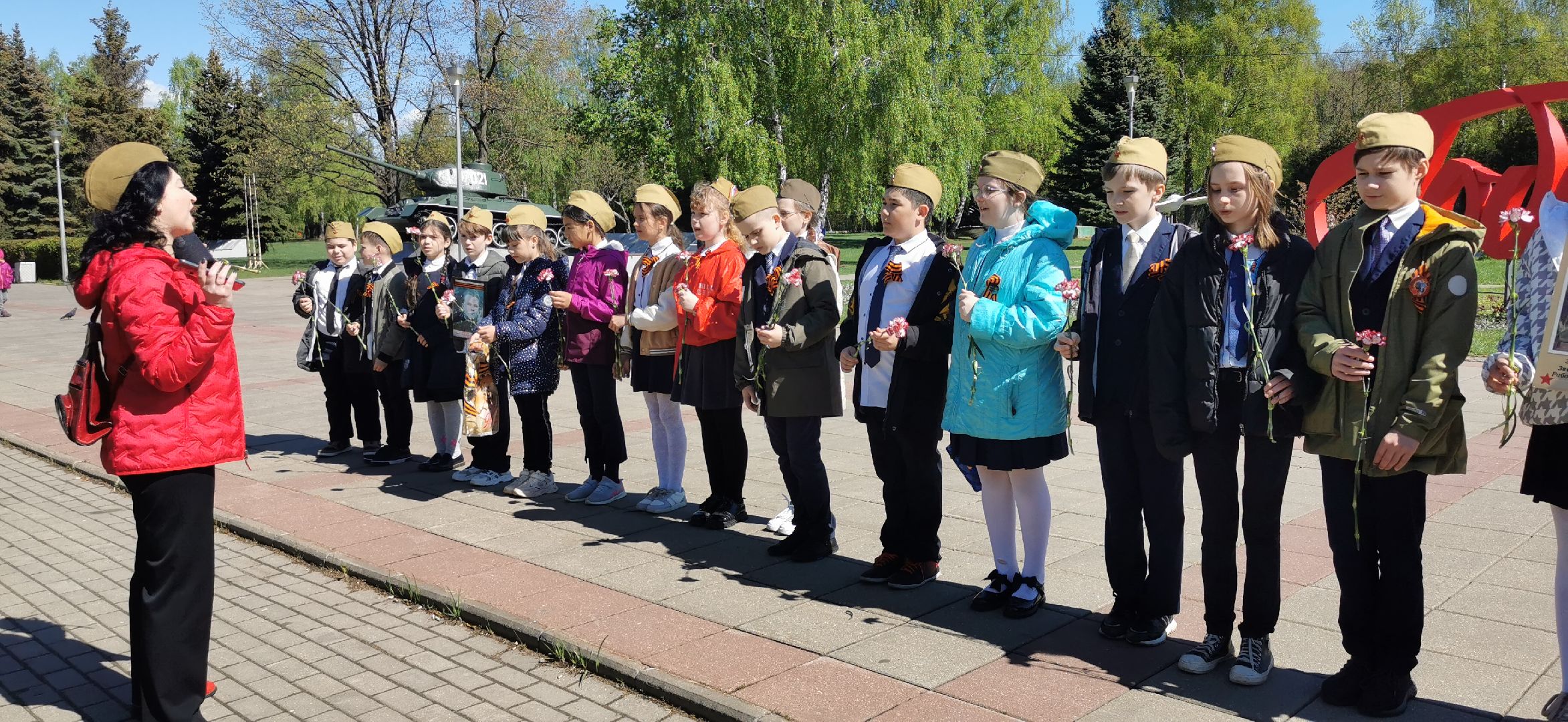 день победы, школьники,