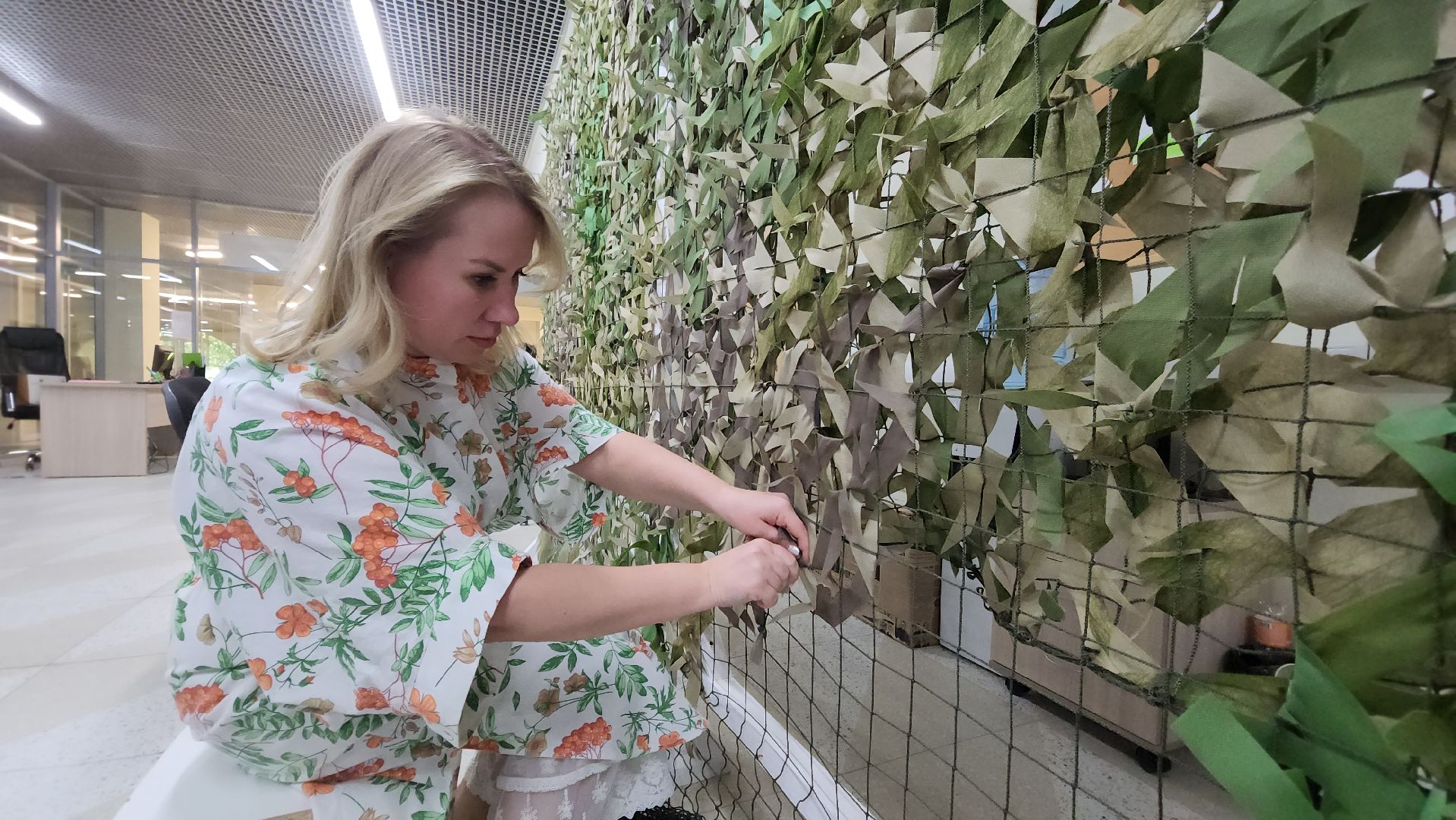 красногорск, сво, плетение маскировочных сетей,