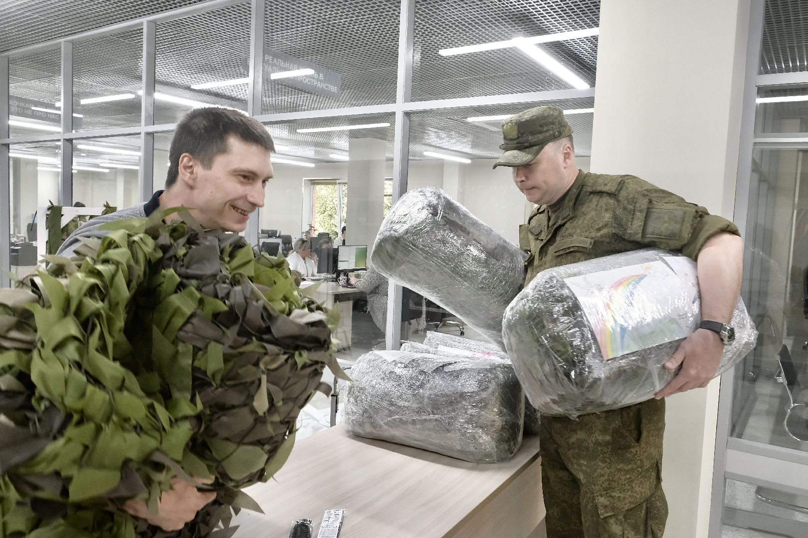 красногорск, сво, плетение маскировочных сетей,