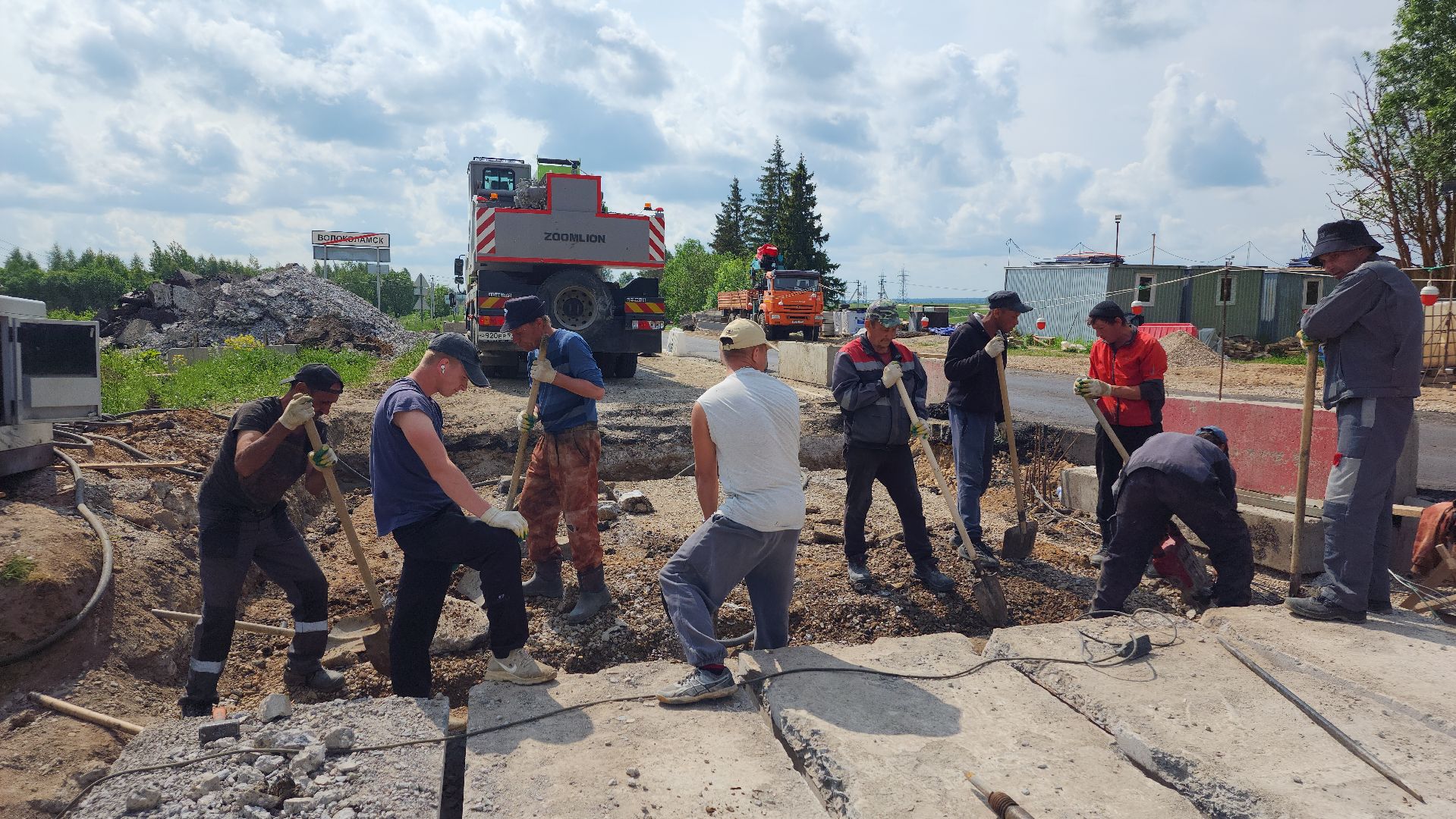 ремонт путепровода, волоколамск,