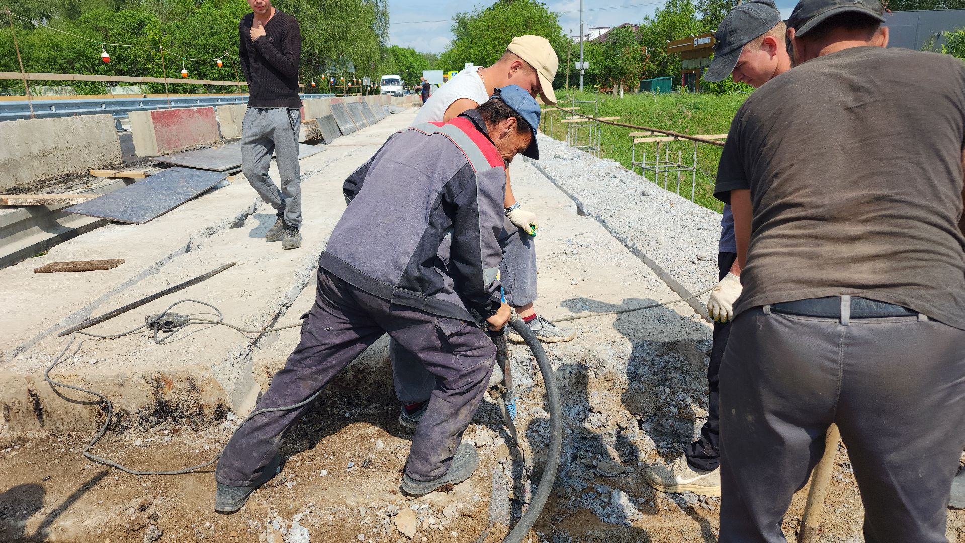 ремонт путепровода, волоколамск,