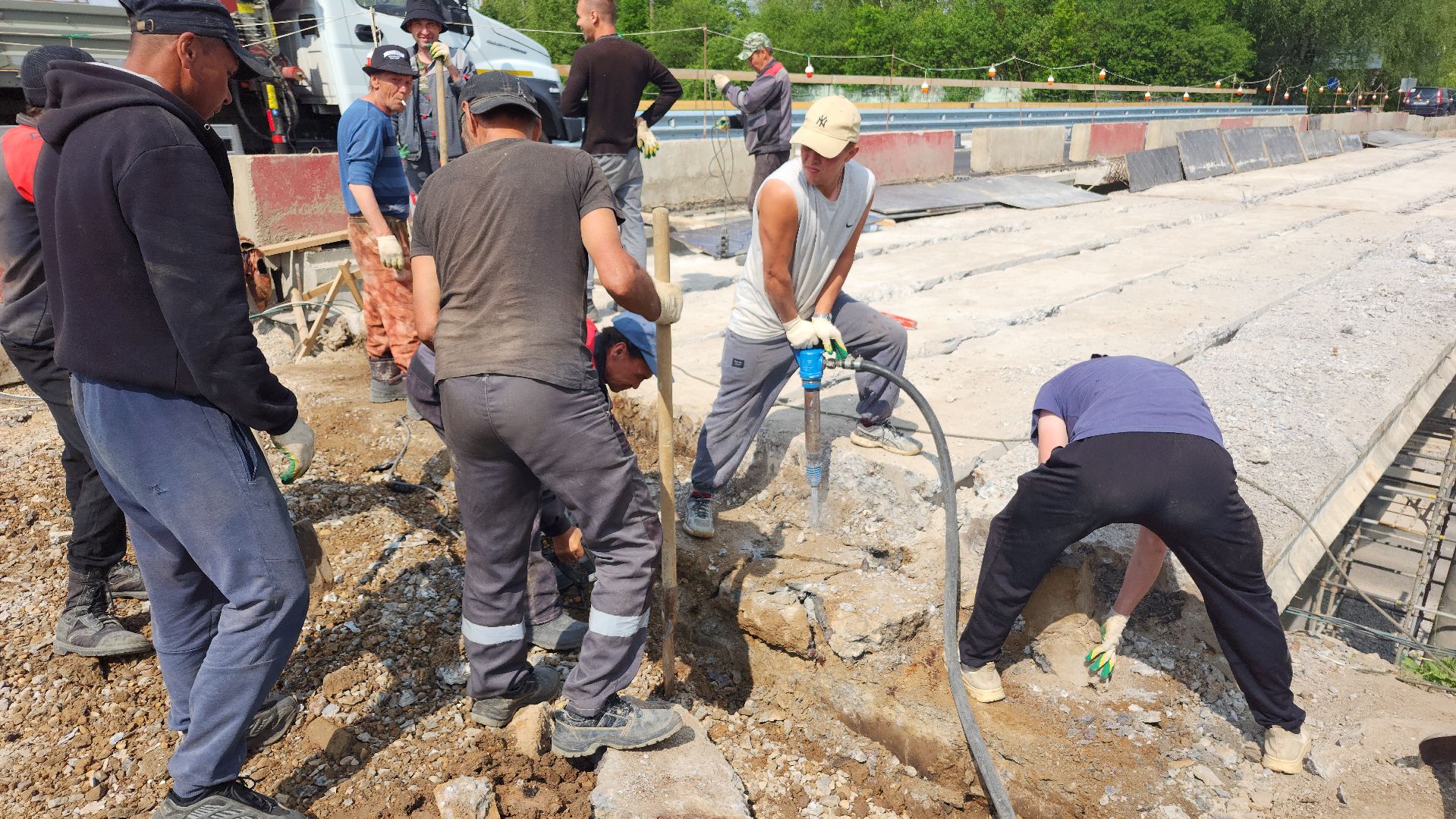 ремонт путепровода, волоколамск,