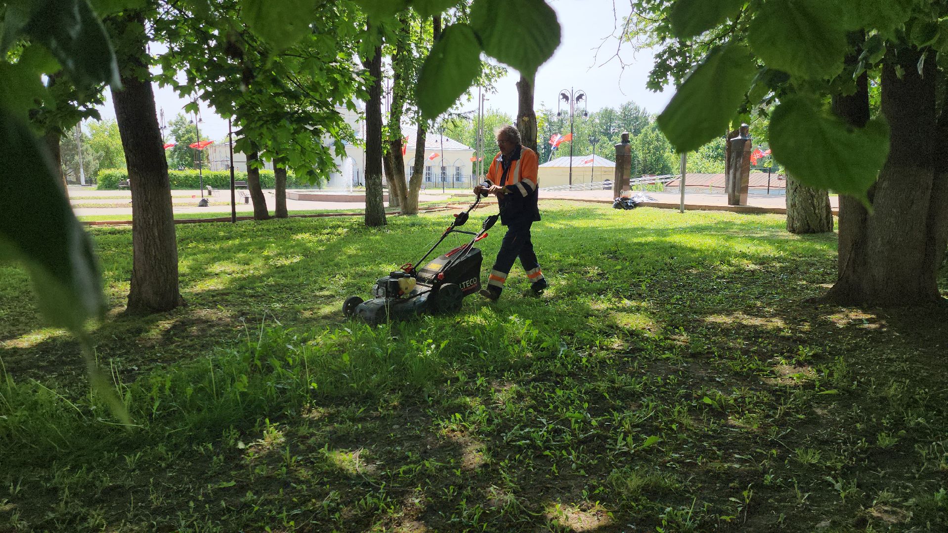 руза, площадь партизан, благоустройство,