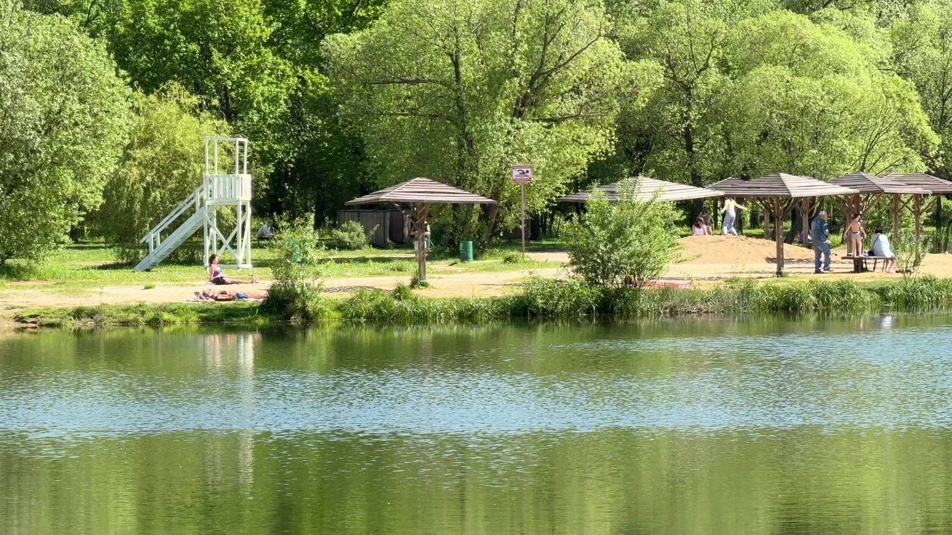 реутов, парк, фабричный пруд, купальный сезон,