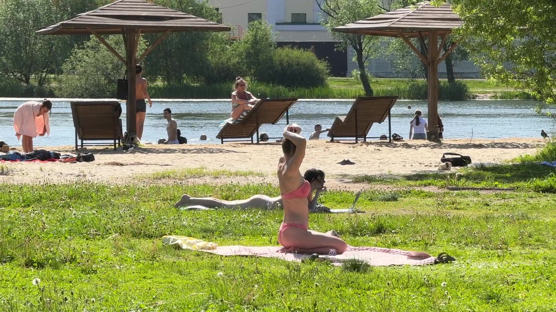 реутов, парк, фабричный пруд, купальный сезон,