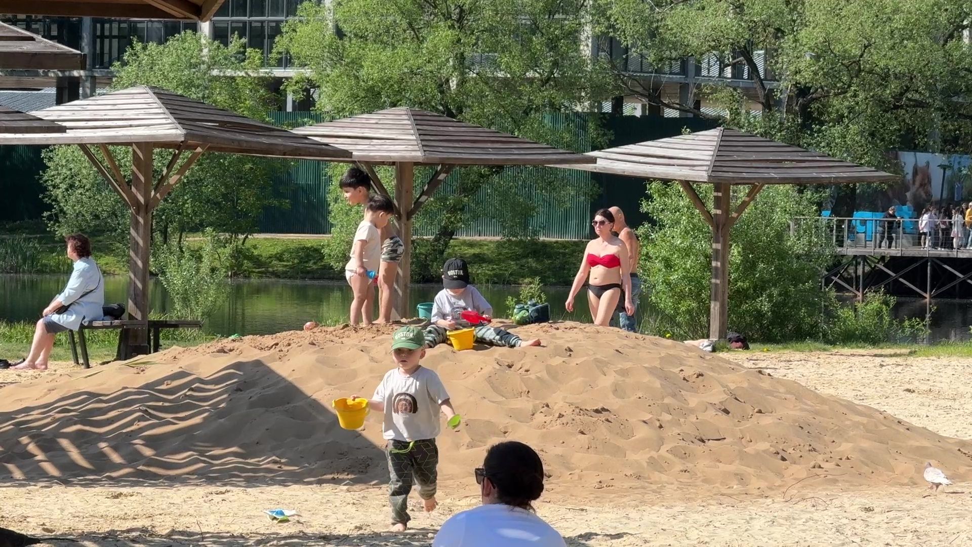 реутов, парк, фабричный пруд, купальный сезон,