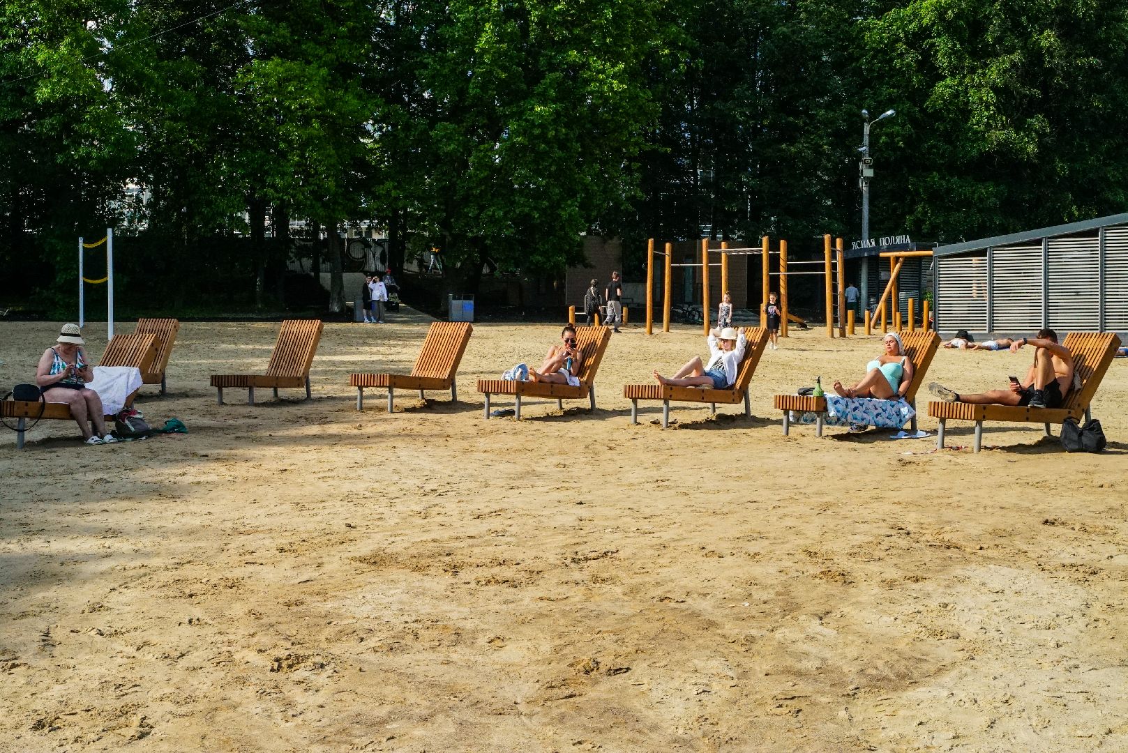 парк, пляж, аттракцион,