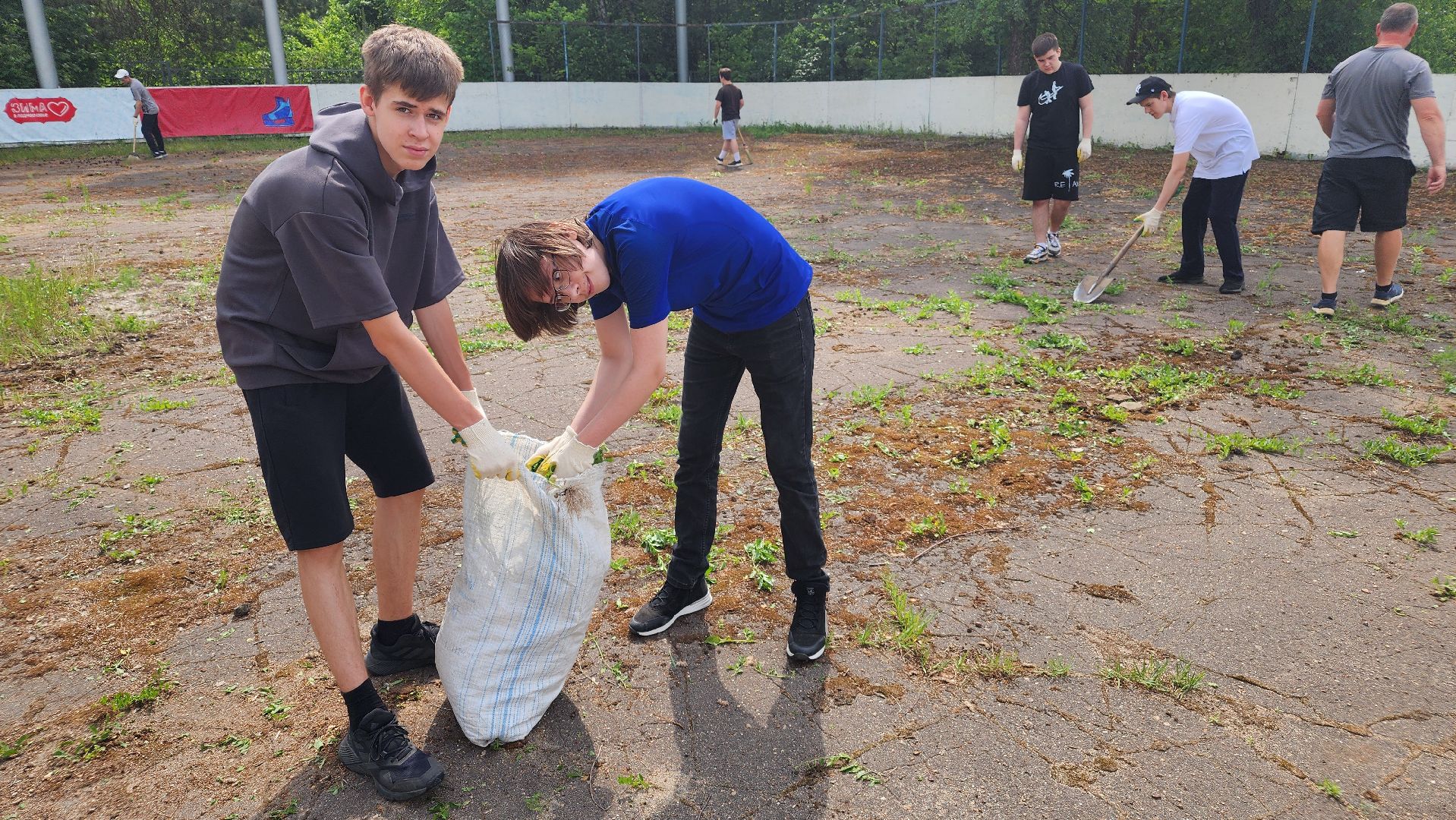 стадион протва, трудовые бригады, благоустройство,