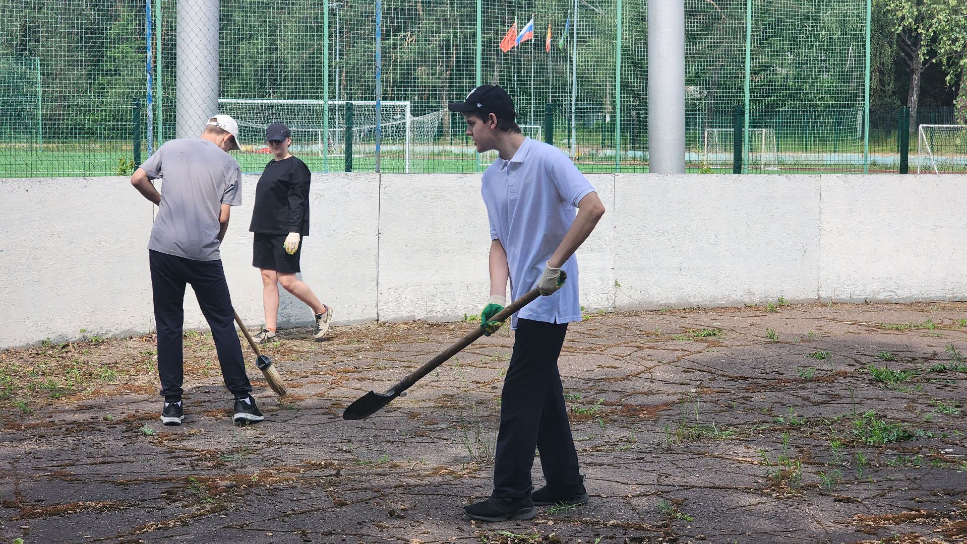 стадион протва, трудовые бригады, благоустройство,