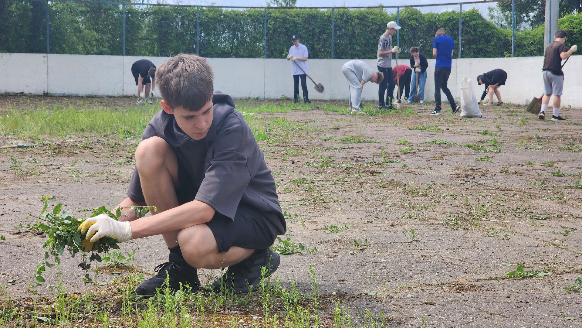 стадион протва, трудовые бригады, благоустройство,
