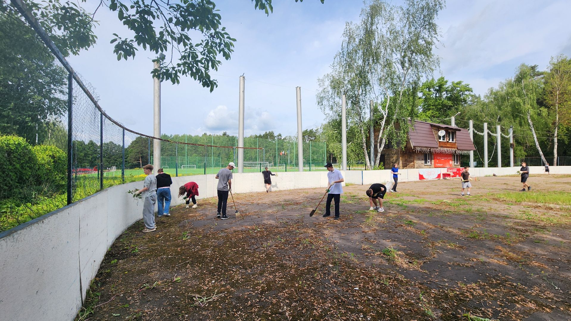 стадион протва, трудовые бригады, благоустройство,