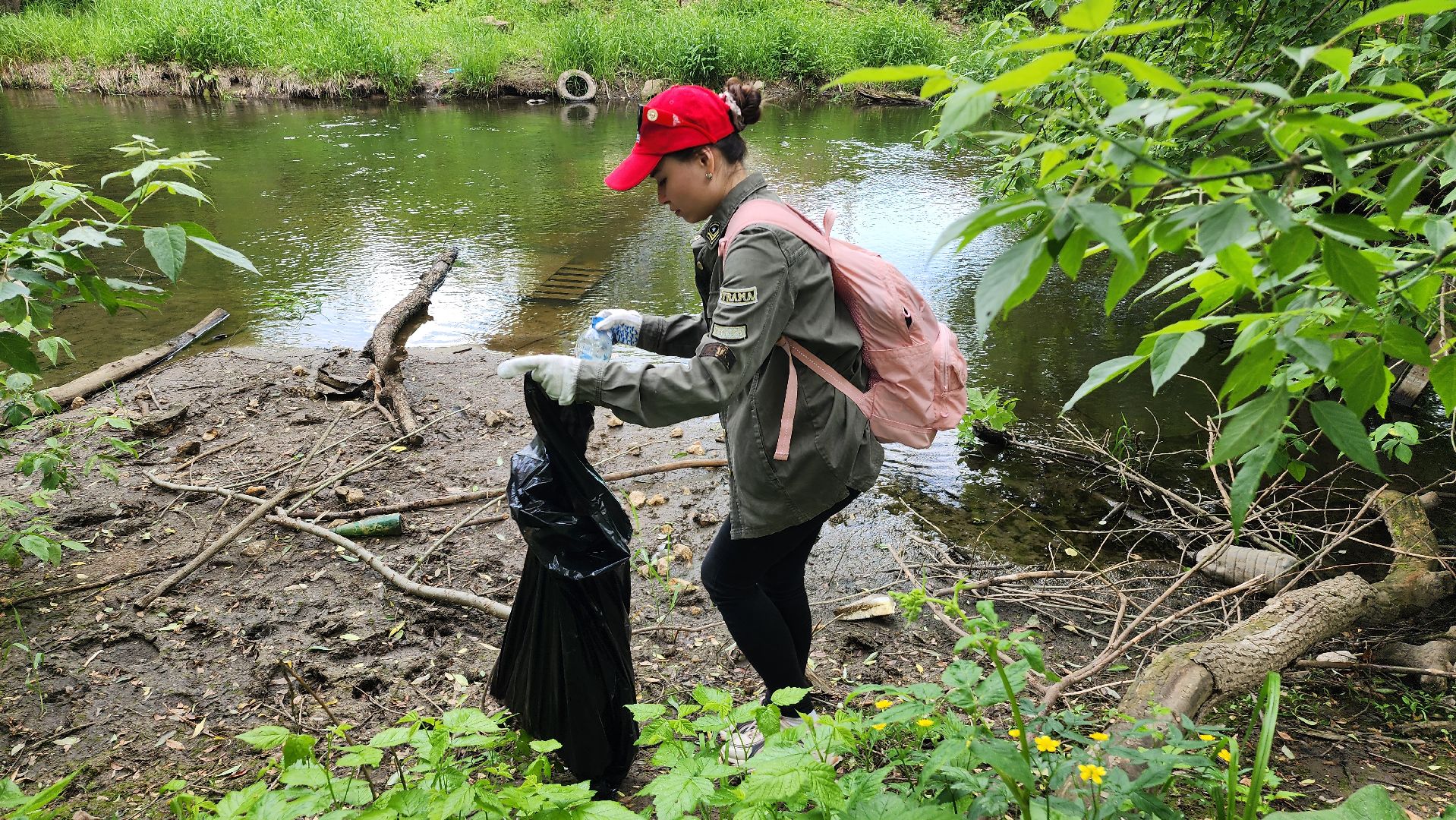 экология, домодедово, берег реки, очистка водоема, очистка берега,волонтеры, волонтеры подмосковья,