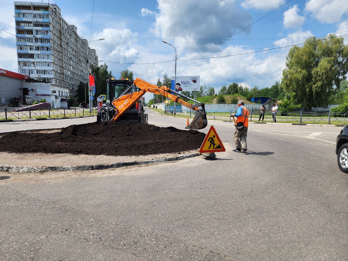 благоустройство 2025, клумба, шатура, мбу сдх шатура,